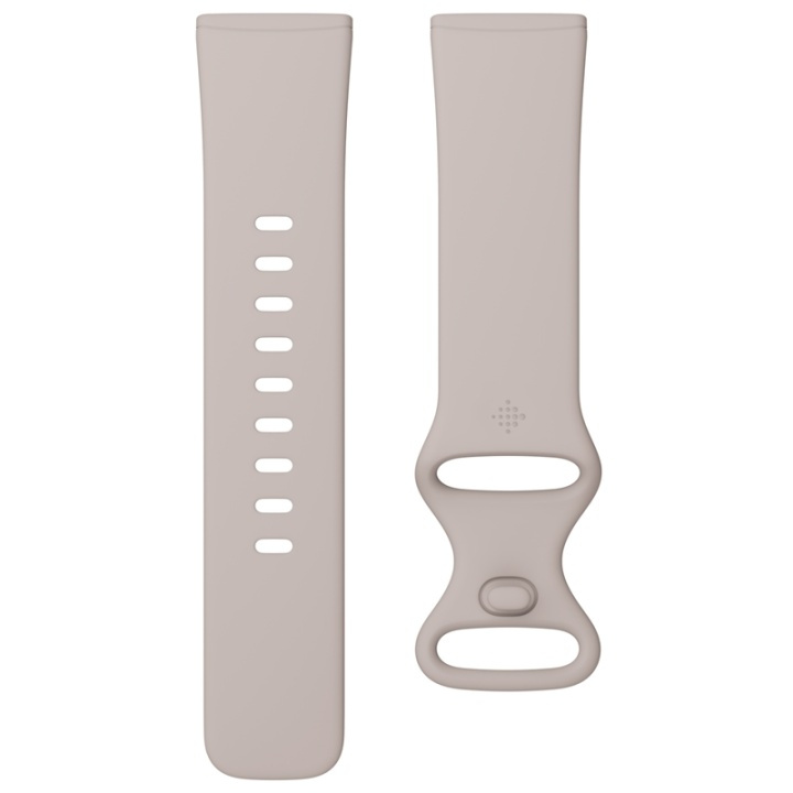 Fitbit Versa 3/4,Sense/Sense 2 Armband Lunar White L i gruppen SPORT, FRITID & HOBBY / Smartwatch & Aktivitetsarmband / Tillbehör hos TP E-commerce Nordic AB (38-19952)