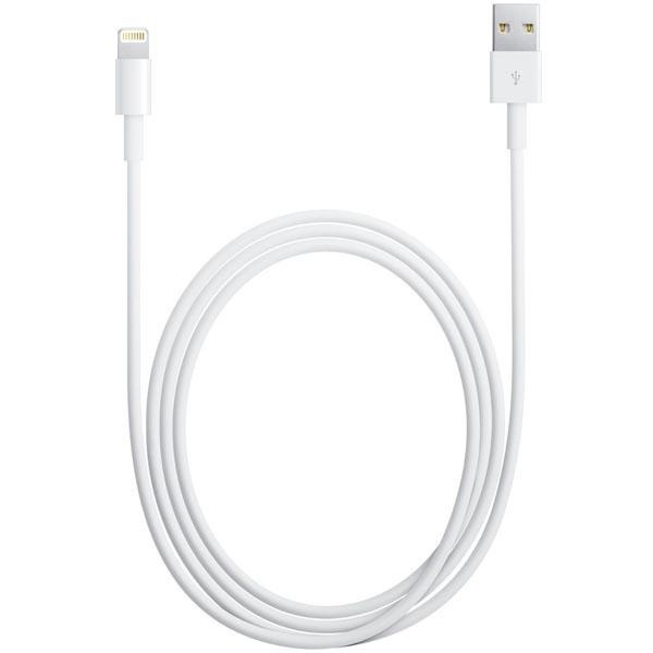 Apple, USB till lightning-kabel, 1m, vit (MD818ZM/A) i gruppen SMARTPHONE & SURFPLATTOR / Universal Apple / Laddare & Kablar / Kablar Lightning hos Teknikproffset Nordic AB (38-20732)