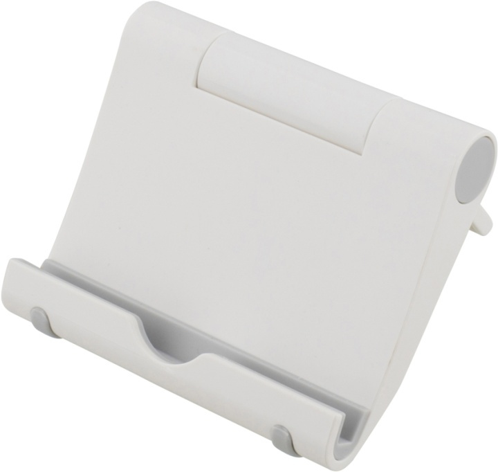 DELTACO foldable pad stand, White plastic (ARM-430) i gruppen SMARTPHONE & SURFPLATTOR / Övriga tillbehör / Dockor, Stativ & Hållare hos TP E-commerce Nordic AB (38-20798)