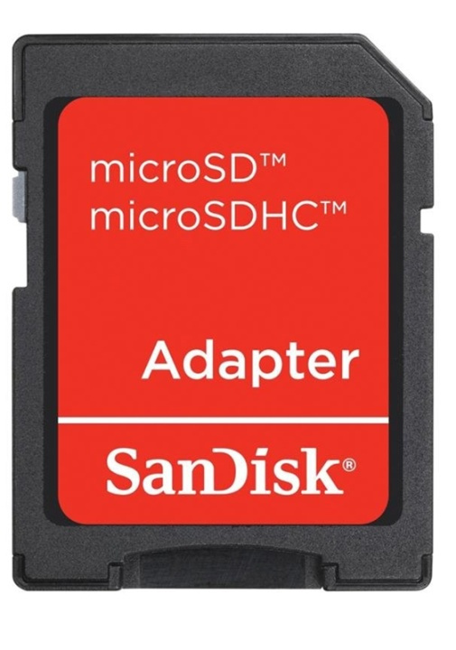 SanDisk microSD/microSDHC-adapter i gruppen HEMELEKTRONIK / Lagringsmedia / Minneskort / Adaptrar hos TP E-commerce Nordic AB (38-2138)
