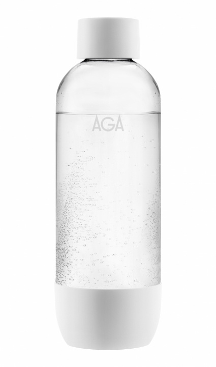 AGA AQVIA PET-flaska, 1L (Vit) i gruppen HEM, HUSHÅLL & TRÄDGÅRD / Hushållsmaskiner / Vatten & Juice / Kolsyremaskiner / Tillbehör hos TP E-commerce Nordic AB (38-21822)