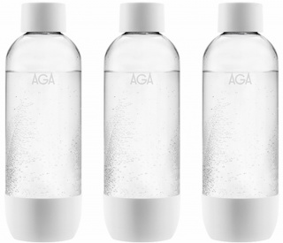 3-pack AGA AQVIA PET-flaska, 1L (Vit)
