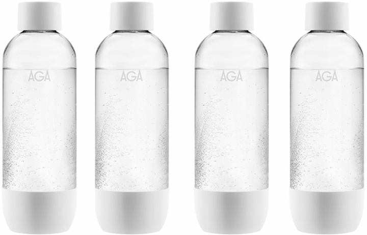 4-pack AGA AQVIA PET-flaska, 1L (Vit) i gruppen HEM, HUSHÅLL & TRÄDGÅRD / Hushållsmaskiner / Vatten & Juice / Kolsyremaskiner / Tillbehör hos TP E-commerce Nordic AB (38-21822PKT2)