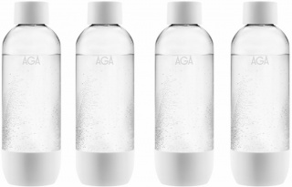4-pack AGA AQVIA PET-flaska, 1L (Vit)