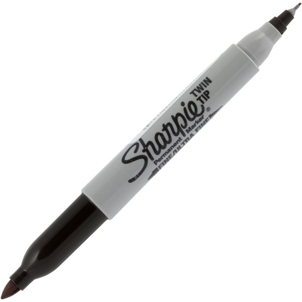 Sharpie Twin Tip Permanent Marker Black Tuck 12-pack (S0811100) i gruppen HEM, HUSHÅLL & TRÄDGÅRD / Kontorsmaterial / Pennor hos TP E-commerce Nordic AB (38-22018)