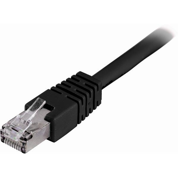 DELTACO F/UTP Cat6 patchkabel 30m, svart (STP-630S) i gruppen DATORER & KRINGUTRUSTNING / Datorkablar / Nätverkskablar / Cat6 hos TP E-commerce Nordic AB (38-22142)