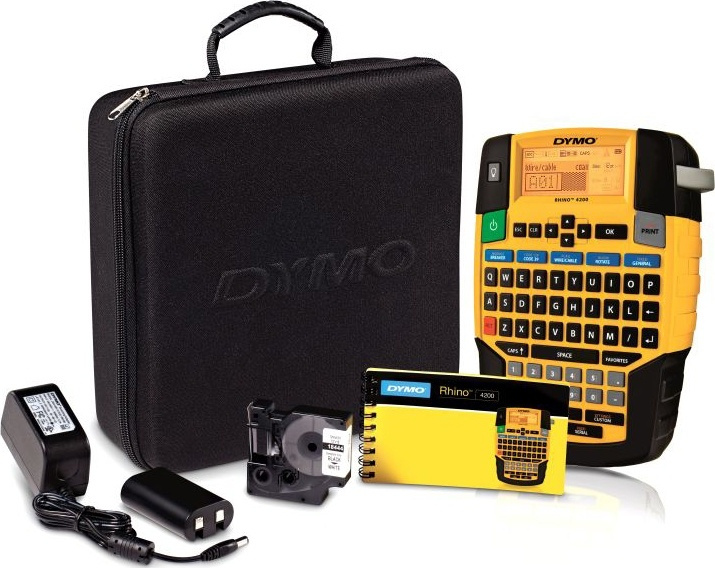 DYMO Rhino 4200 komplett kit med väska (1852995) i gruppen DATORER & KRINGUTRUSTNING / Skrivare & Tillbehör / Skrivare / Märkmaskiner & Tillbehör / Tejp hos TP E-commerce Nordic AB (38-22335)