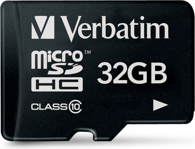 Verbatim minneskort, microSDHC Class 10, 32GB (44013) i gruppen HEMELEKTRONIK / Lagringsmedia / Minneskort / Micro SD/HC/XC hos TP E-commerce Nordic AB (38-23462)