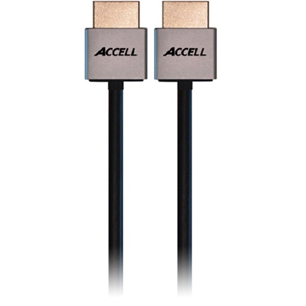 ACCELL ProULTRA Thin, HDMI-kabel, 1.4, ha-ha, 4K, 3D, 1m, svart (B145C-003B) i gruppen HEMELEKTRONIK / Kablar & Adaptrar / HDMI / Kablar hos TP E-commerce Nordic AB (38-23546)