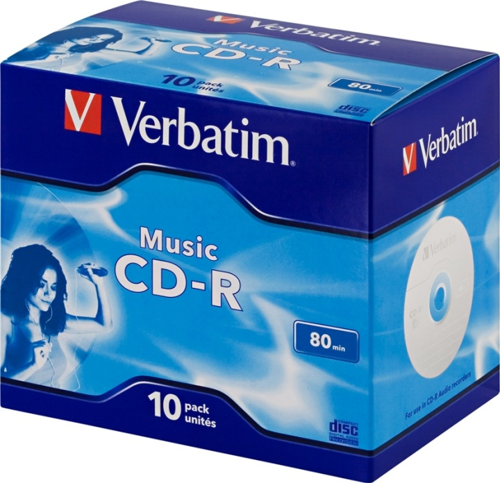 Verbatim Live it Music CD-R for Audio 10-pack (43365) i gruppen HEMELEKTRONIK / Lagringsmedia / CD/DVD/BD-skivor / CD-R hos TP E-commerce Nordic AB (38-23627)