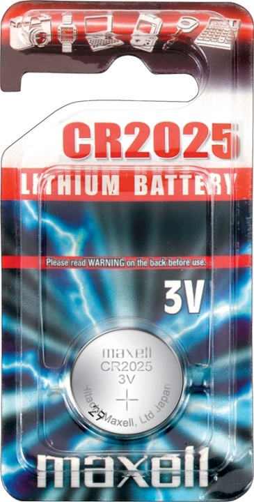 Maxell, Knappcellsbatteri, 1-pack (CR2025) i gruppen HEMELEKTRONIK / Batterier & Laddare / Batterier / Knappcell hos TP E-commerce Nordic AB (38-2409)