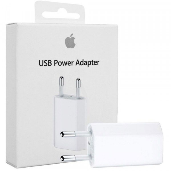 Apple Original USB-strömadapter från 230V till 5V USB (A1400) i gruppen SMARTPHONE & SURFPLATTOR / Laddare & Kablar / Väggladdare / Väggladdare USB hos Teknikproffset Nordic AB (38-27244)