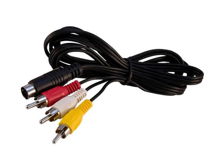 AV-kabel till Mega Drive 2, 1,8 meter i gruppen HEMELEKTRONIK / Spelkonsoler & Tillbehör / SEGA hos TP E-commerce Nordic AB (38-27290)