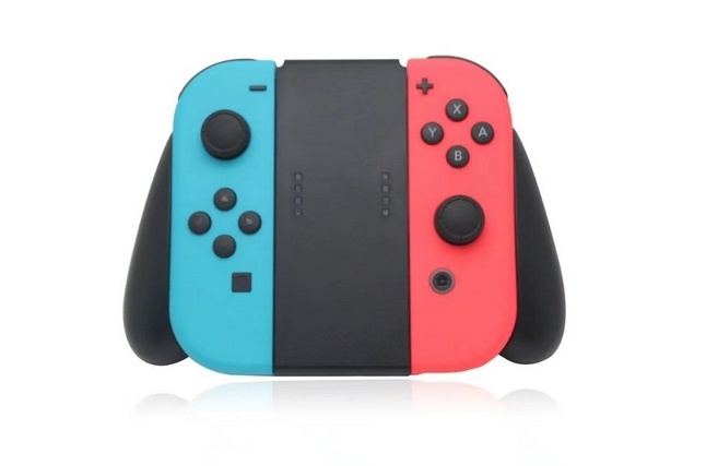 Handgrepp för Nintendo Joy-Con, Svart i gruppen HEMELEKTRONIK / Spelkonsoler & Tillbehör / Nintendo Switch / Tillbehör hos TP E-commerce Nordic AB (38-27448)