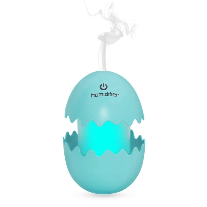 Funny Egg luftfuktare med färgglad belysning, Blå i gruppen HEM, HUSHÅLL & TRÄDGÅRD / Fläktar & Klimatprodukter / Luftfuktare hos TP E-commerce Nordic AB (38-27780)