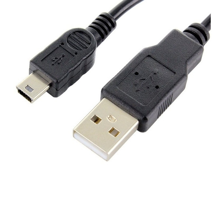 Mini USB-kabel, 1 meter, svart i gruppen HEMELEKTRONIK / Foto & Video / Fotoutrustning / Kablar hos TP E-commerce Nordic AB (38-27875)