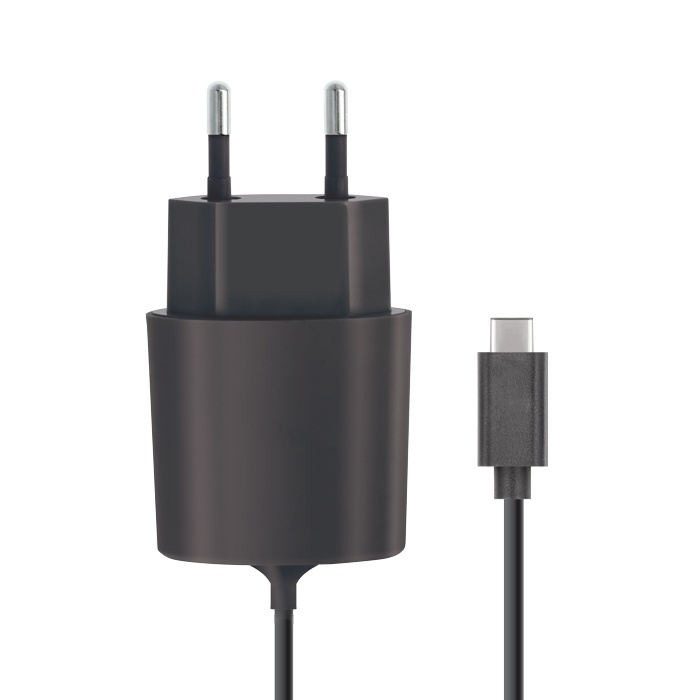 Forever väggladdare, inkl. USB-C-kabel, 2,1A, svart i gruppen SMARTPHONE & SURFPLATTOR / Laddare & Kablar / Väggladdare / Väggladdare Typ C hos TP E-commerce Nordic AB (38-27876)