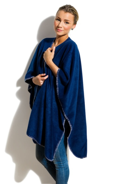 Nightingale Fleece Poncho, Marin i gruppen HEM, HUSHÅLL & TRÄDGÅRD / Inredning / Plädar & Filtar hos TP E-commerce Nordic AB (38-28506)