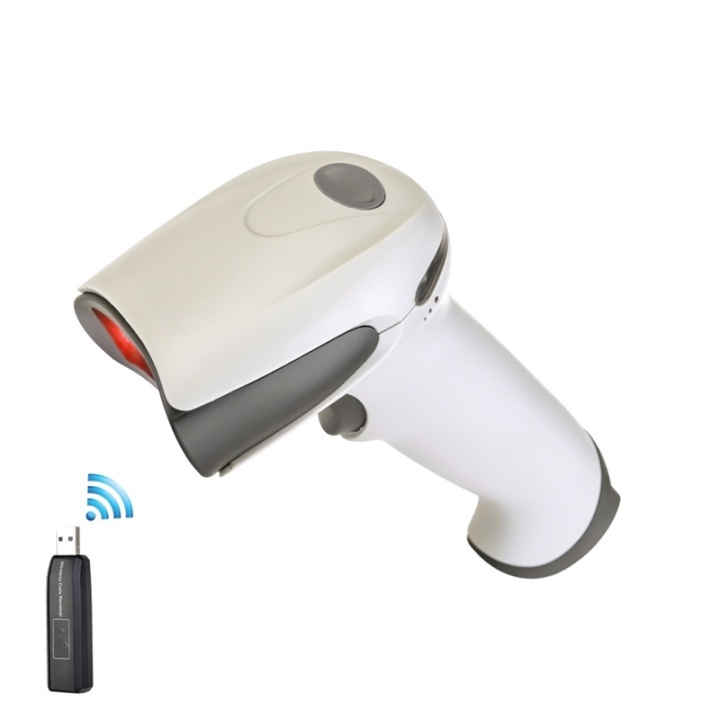 Bluetooth streckkodsläsare - Laser Barcode Scanner, Grå i gruppen DATORER & KRINGUTRUSTNING / Datortillbehör / Streckkodsläsare hos TP E-commerce Nordic AB (38-28567)