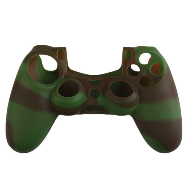 Silikongrepp för handkontroll, Playstation 4, Kamoflage Grön, Brun i gruppen HEMELEKTRONIK / Spelkonsoler & Tillbehör / Sony PlayStation 4 / Tillbehör hos TP E-commerce Nordic AB (38-28608)