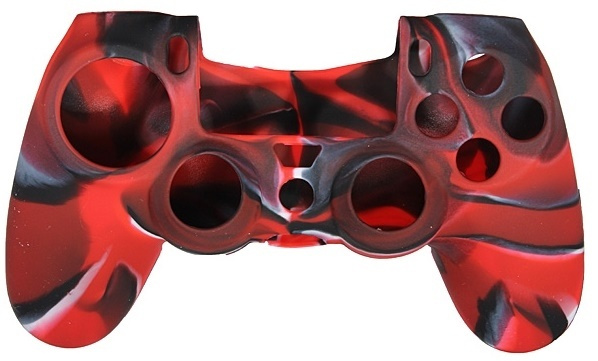 Silikongrepp för handkontroll, Playstation 4, Kamoflage Röd i gruppen HEMELEKTRONIK / Spelkonsoler & Tillbehör / Sony PlayStation 4 / Tillbehör hos TP E-commerce Nordic AB (38-28609)