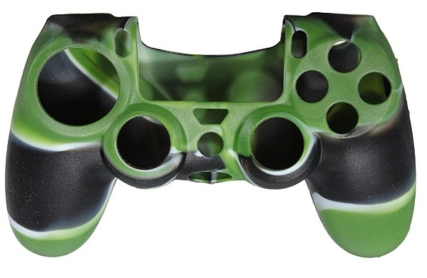 Silikongrepp för handkontroll, Playstation 4, Kamoflage Grön i gruppen HEMELEKTRONIK / Spelkonsoler & Tillbehör / Sony PlayStation 4 / Tillbehör hos TP E-commerce Nordic AB (38-28611)