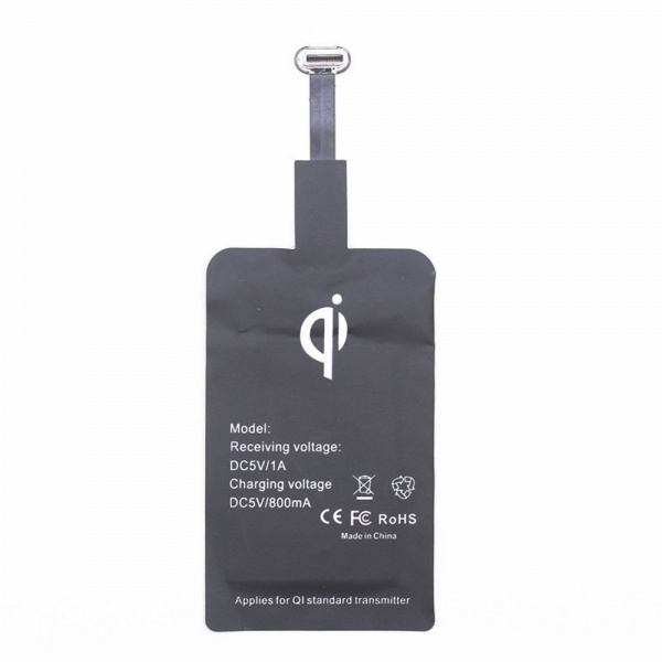 Trådlös Qi Mottagare med USB-C för trådlös laddning i gruppen SMARTPHONE & SURFPLATTOR / Laddare & Kablar / Trådlösa Qi laddare hos TP E-commerce Nordic AB (38-28632)