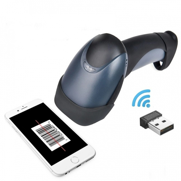 Bluetooth streckkodsläsare - Laser Barcode Scanner, Svart (TD2023) i gruppen DATORER & KRINGUTRUSTNING / Datortillbehör / Streckkodsläsare hos TP E-commerce Nordic AB (38-28711)