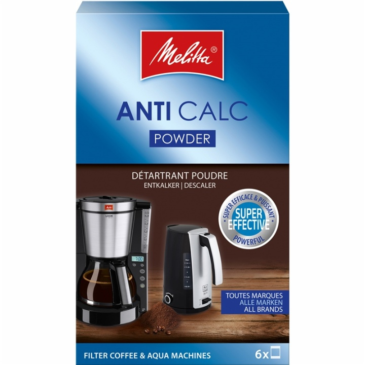 Melitta Avkalkning Pulver 6x20G (10-pack) i gruppen HEM, HUSHÅLL & TRÄDGÅRD / Hushållsmaskiner / Kaffemaskiner & Tillbehör / Filter & Tillbehör hos TP E-commerce Nordic AB (38-28848)