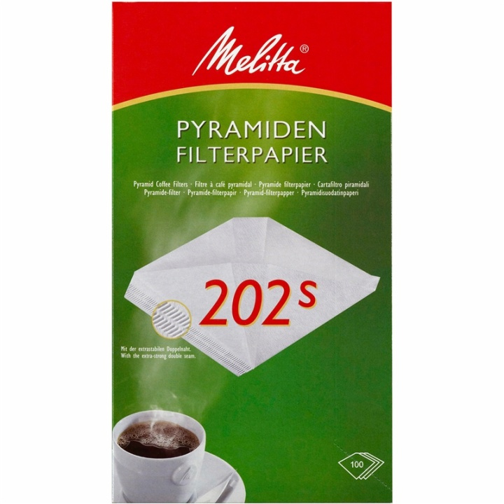 Melitta Kaffefilter 202 100pack 5dfpX100st i gruppen HEM, HUSHÅLL & TRÄDGÅRD / Hushållsmaskiner / Kaffemaskiner & Tillbehör / Filter & Tillbehör hos TP E-commerce Nordic AB (38-28854)