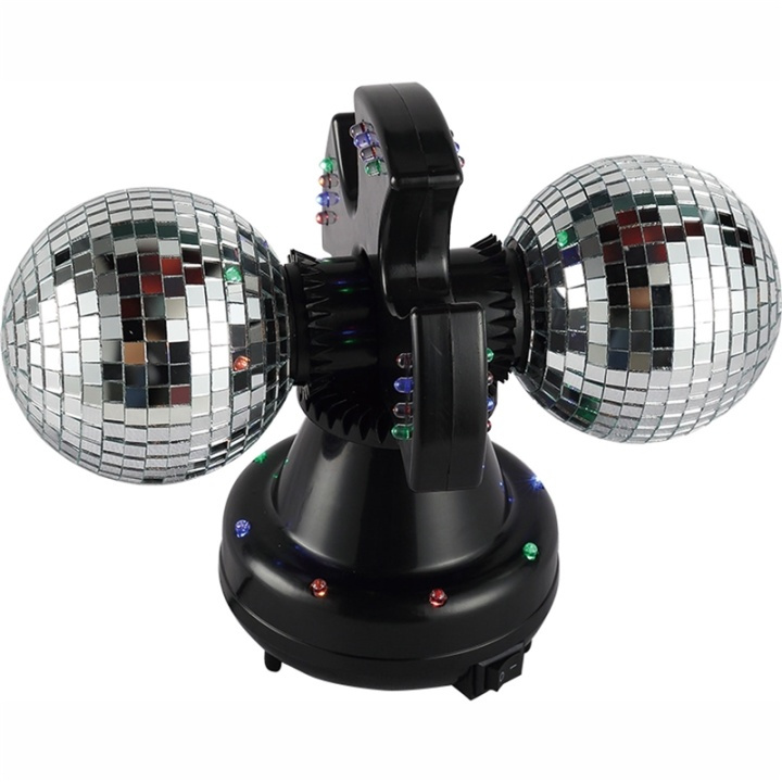 Music Twin Mirror Ball lamp LED i gruppen LEKSAKER, BARN- & BABYPRODUKTER / Barnrum / Barnlampor / Bordslampor hos TP E-commerce Nordic AB (38-28863)