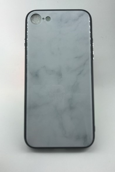 Best Quality - Tempered glass rear cover, TPU frame iPhone 8, Marble i gruppen SMARTPHONE & SURFPLATTOR / Mobilskydd / Apple / iPhone 8 / Skal hos Teknikproffset Nordic AB (38-29099)