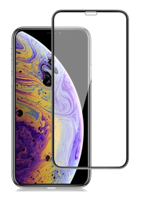 Heltäckande skärmskydd i härdat glas - iPhone XS Max/11 Pro Max i gruppen SMARTPHONE & SURFPLATTOR / Mobilskydd / Apple / iPhone XS Max / Skärmskydd hos TP E-commerce Nordic AB (38-29166)