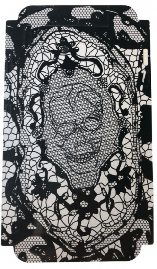 Skin för Iphone XS Dödskalle - Svart