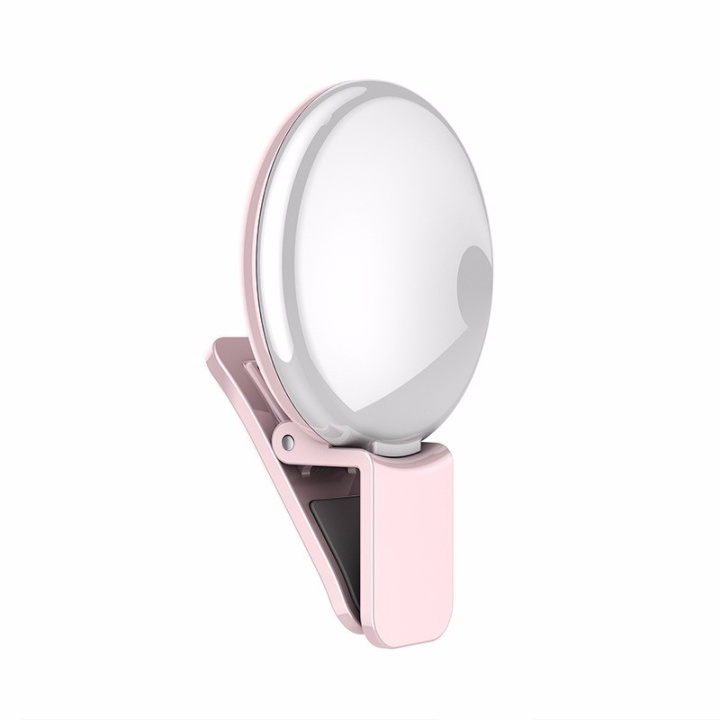 Selfie Light Klämma - Rosa i gruppen SMARTPHONE & SURFPLATTOR / Övriga tillbehör / Gadgets hos TP E-commerce Nordic AB (38-29486)