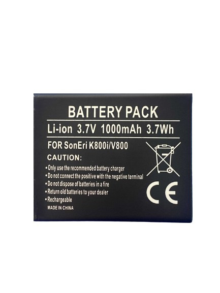 Batteri till Sony Ericsson K800i/V800 (1000 mAh) i gruppen SMARTPHONE & SURFPLATTOR / Övriga tillbehör / Mobilbatterier hos Teknikproffset Nordic AB (38-3013)