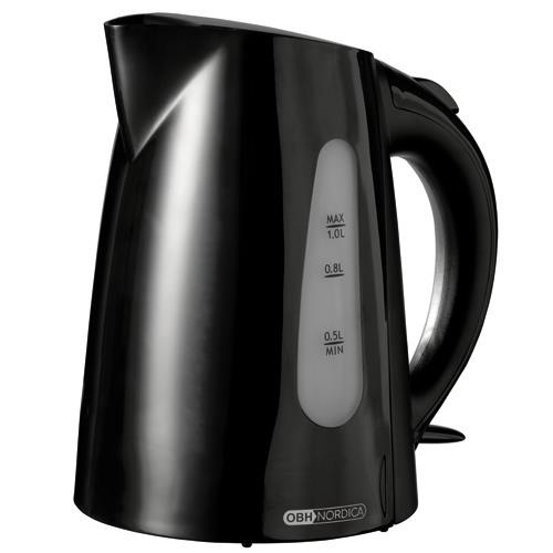 OBH Nordica Vattenkokare NEMO 6451 svart 1,0l i gruppen HEM, HUSHÅLL & TRÄDGÅRD / Hushållsmaskiner / Vatten & Juice / Vattenkokare hos TP E-commerce Nordic AB (38-30541)