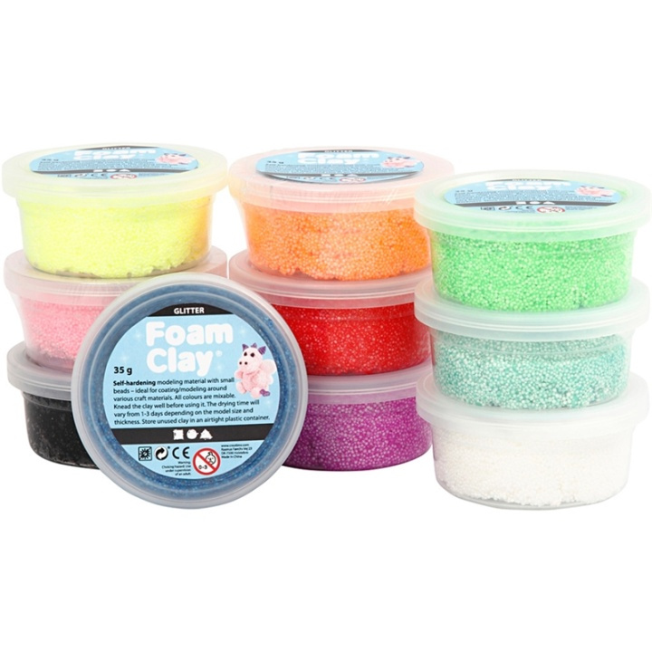Mixade Färger Glitter 10x35g i gruppen LEKSAKER, BARN- & BABYPRODUKTER / Leksaker / Leklera, leksand och tillbehör hos TP E-commerce Nordic AB (38-30978)