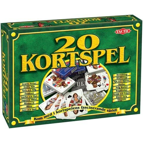 Tactic Spel 20 Kortspel i gruppen LEKSAKER, BARN- & BABYPRODUKTER / Leksaker / Sällskapsspel / Familjespel hos TP E-commerce Nordic AB (38-31909)