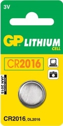 GP CR2016 3V 1-pack (GP2182) i gruppen HEMELEKTRONIK / Batterier & Laddare / Batterier / Knappcell hos TP E-commerce Nordic AB (38-33029)