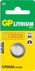 GP CR2025 3V 1-pack (GP2183) i gruppen HEMELEKTRONIK / Batterier & Laddare / Batterier / Knappcell hos TP E-commerce Nordic AB (38-33031)
