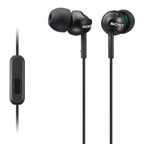 Sony Headset MDR-EX110AP Svart (MDREX110APB.CE7) i gruppen HEMELEKTRONIK / Ljud & Bild / Hörlurar & Tillbehör / Hörlurar hos TP E-commerce Nordic AB (38-33170)