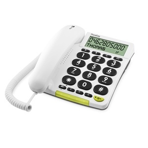 Doro PhoneEasy 312cs Vit (5639) i gruppen HEMELEKTRONIK / Ljud & Bild / Fast telefoni / Bordstelefoner hos TP E-commerce Nordic AB (38-34538)