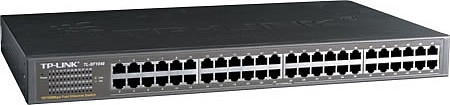 TP-Link nätverksswitch, 48-ports, 10/100 Mbps, RJ45, 19 (TL-SF1048) i gruppen DATORER & KRINGUTRUSTNING / Nätverk / Switchar / 10/100Mbps hos TP E-commerce Nordic AB (38-35302)