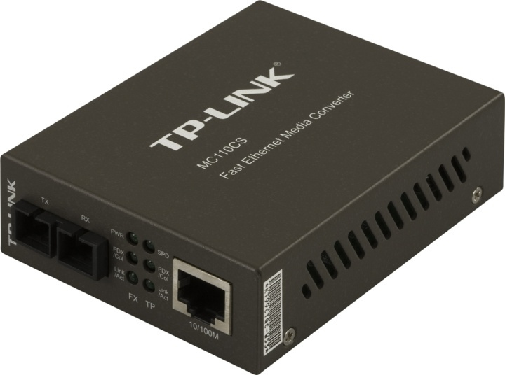 TP-Link, Fiber SC singlemode - 10/100 Mbps (MC110CS) i gruppen DATORER & KRINGUTRUSTNING / Nätverk / Mediakonverter hos TP E-commerce Nordic AB (38-35322)
