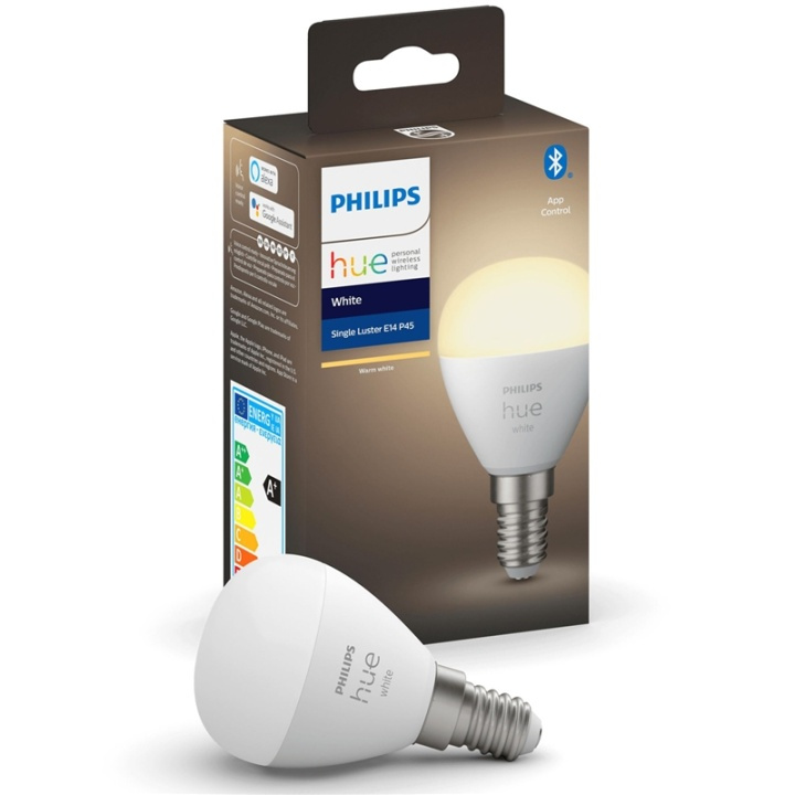 Philips Hue White E14 P45 Klot 1-pack i gruppen HEM, HUSHÅLL & TRÄDGÅRD / Smarta hem / Smart belysning hos TP E-commerce Nordic AB (38-35642)