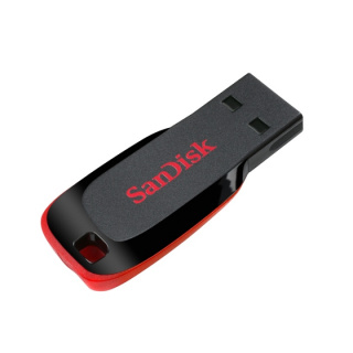 Sandisk USB-minne 2.0 Blade 128GB Svart (SDCZ50-128G-B35)