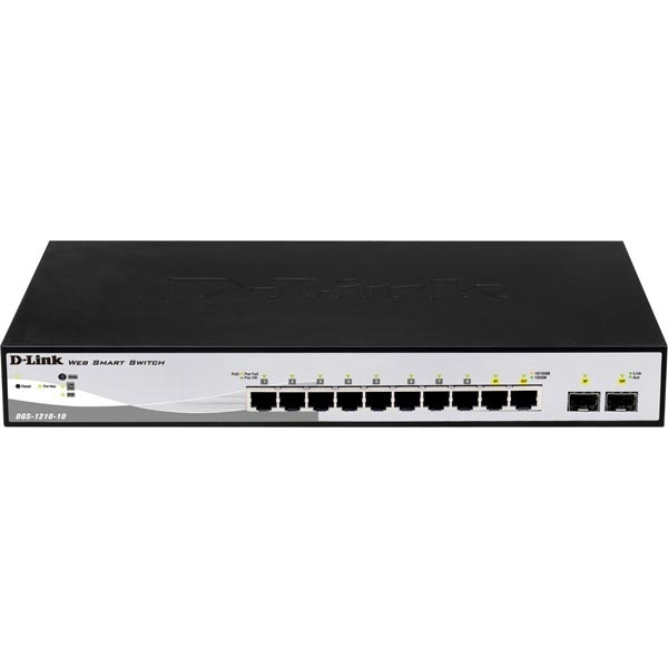 D-link 8-port Gigabit Smart Switch (DGS-1210-10) i gruppen DATORER & KRINGUTRUSTNING / Nätverk / Switchar / 10/100/1000Mbps hos TP E-commerce Nordic AB (38-36803)