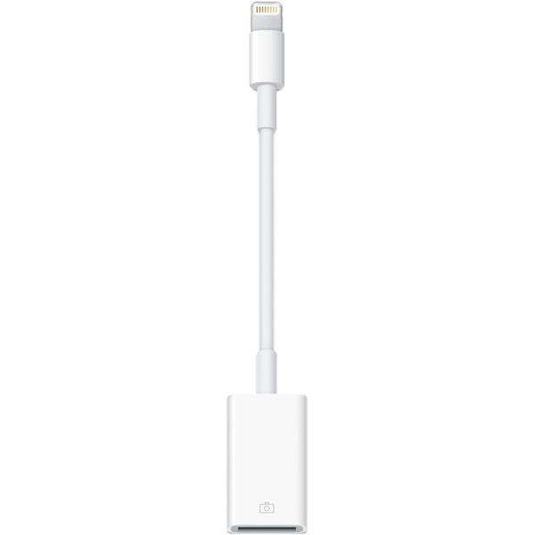 Apple Lightning till USB kameraadapter, vit (MD821ZM/A) i gruppen SMARTPHONE & SURFPLATTOR / Laddare & Kablar / Adaptrar hos TP E-commerce Nordic AB (38-37145)
