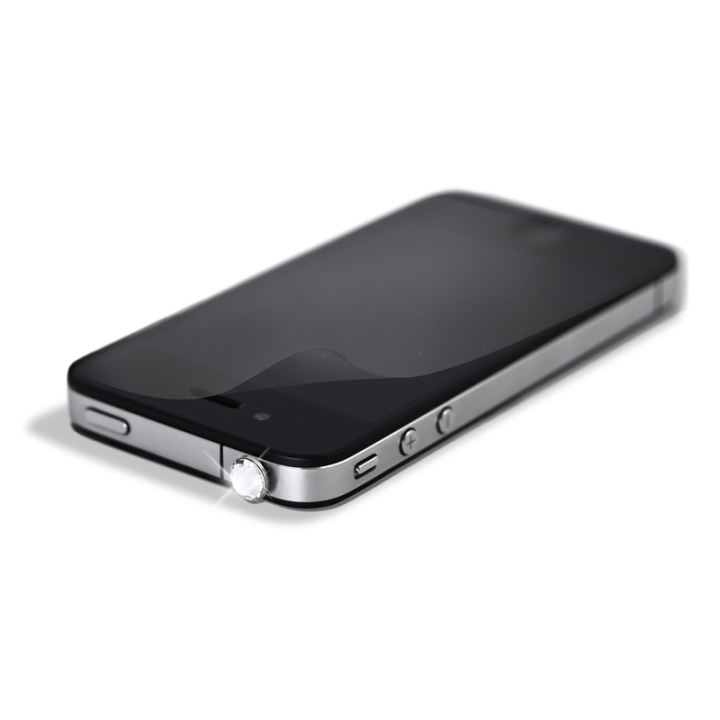 WD 3,5mm-pin inkl iPhone 4/4s glitterskärmskydd, vit (4000PIN5) i gruppen SMARTPHONE & SURFPLATTOR / Mobilskydd / Apple / iPhone 4/4S / Skal hos TP E-commerce Nordic AB (38-38738)